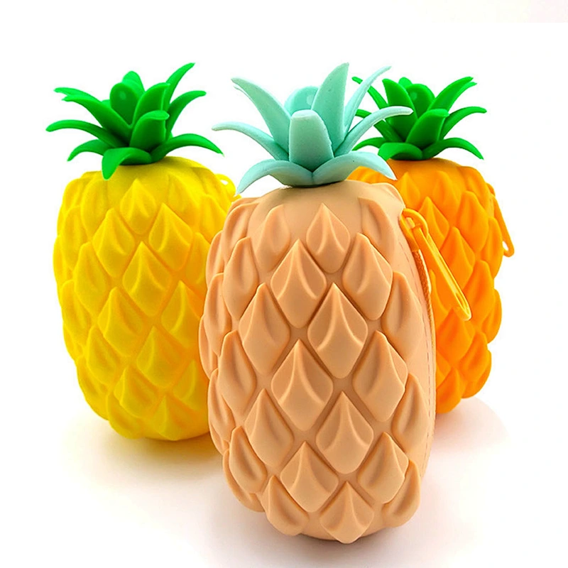 Eco friendly Pineapple Shape Cosmetic Bag Coin Makeup Bag