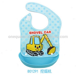 Wholesale Baby Bib Waterproof Silicone Girl Boy Waterproof Bib