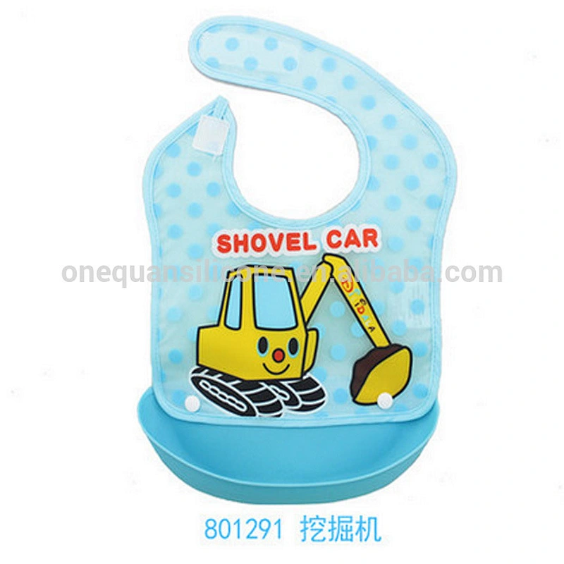 Wholesale Baby Bib Waterproof Silicone Girl Boy Waterproof Bib