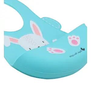 30 X21 cm Silicone Oem Baby Silica Gel Bib with Catcher