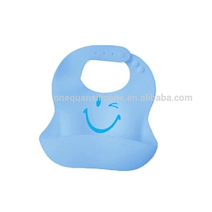 High Quality Cute Animal Print Silicone Baby Bibs For Gifts
