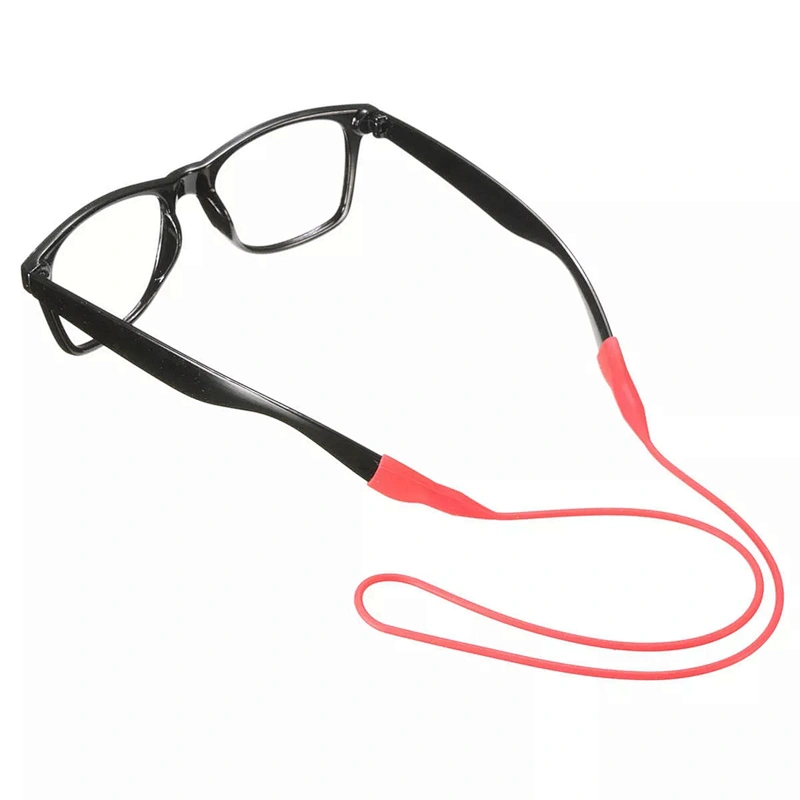 OEM Silicone  Round Leather Glasses Cord Black Eyeglasses Ropes