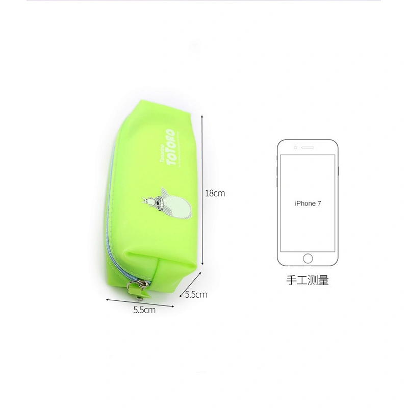 Soft Cute Silicone Printing Customized Pencil Case for Students Factory Supply Directory
