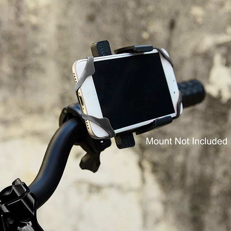 10.6X6 cm Silicone Elastic Rubber Slap Phone Band Cell Phone Holder