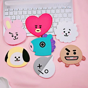Wholesale Cartoon Silicone Mirror Mini,Makeup Cosmetic Pocket Mirror
