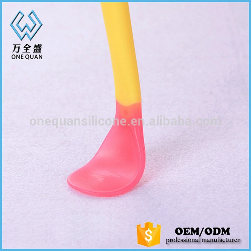 Heat Sensitive Silicone Custom Baby Safety Creative Spoon Ice-Cream Cups With Spoon For Baby