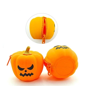 New Design Halloween Candy Bag Silicone Pumpkin Coin Purse