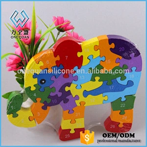 Silicone Factory Creative Kids DIY 3D Puzzle Giraffe Animal Toy