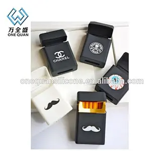 Silicone protective cigarette box blank