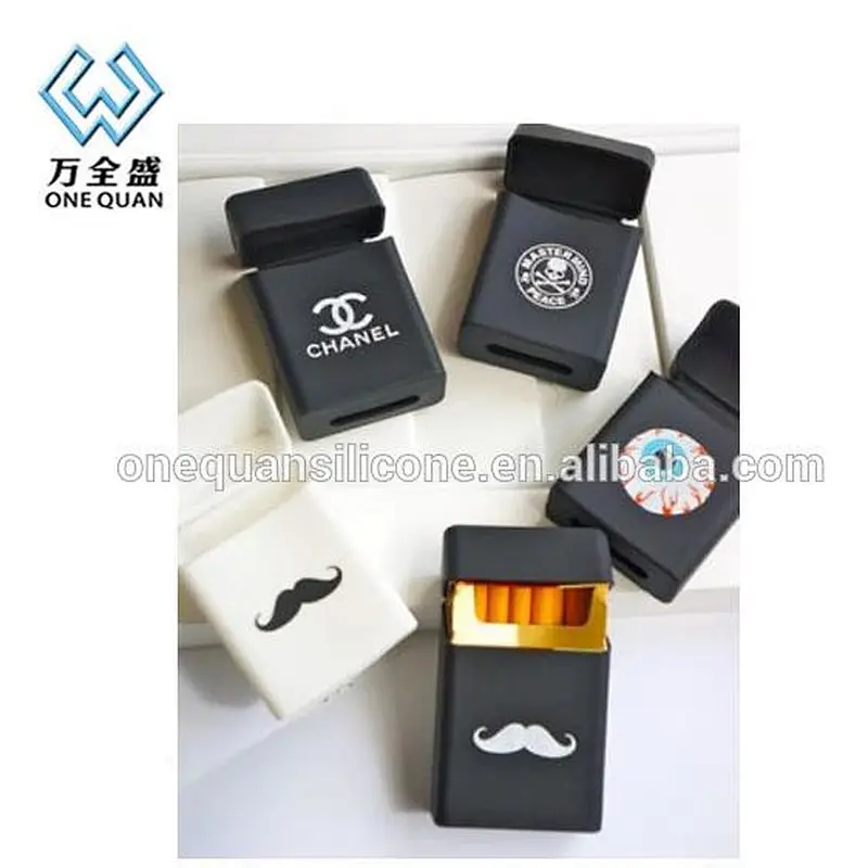 Silicone protective cigarette box blank