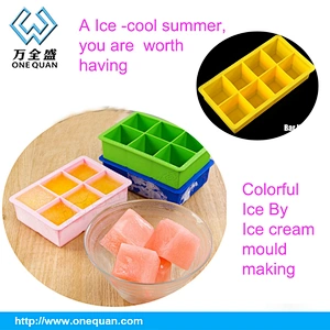 Customer design Factory direct sale silicone material ice cube tray/ ice-cream mould