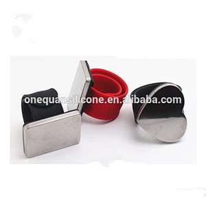 slap on silicone magnetic hairpin bracelet magnetic bracelet for hairpin