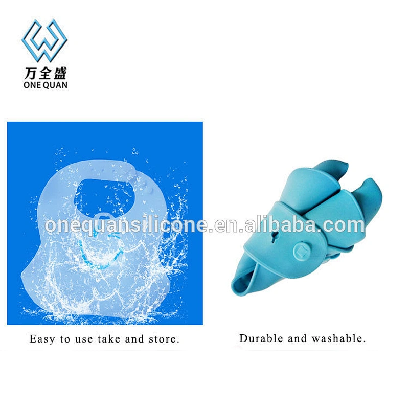 New Design Cute Water[roof Silicone Baby Bibs Food Grade Safety Baby Bibs