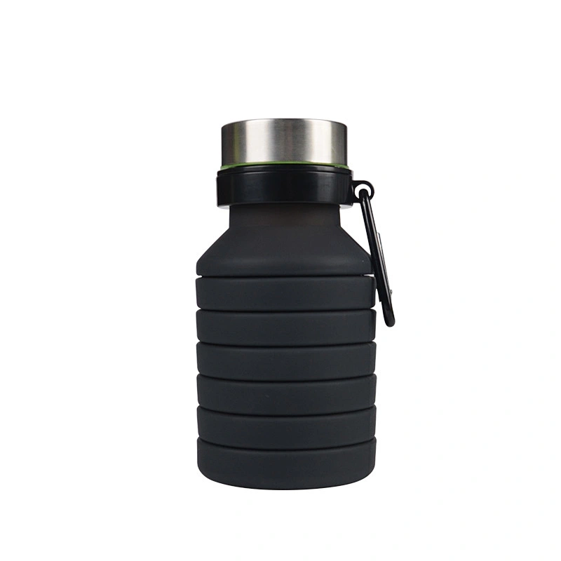 Collapsible Silicone Water Bottle  Foldable Bottles Used for Travel Hiking Camping Sports and Outdoor Activities