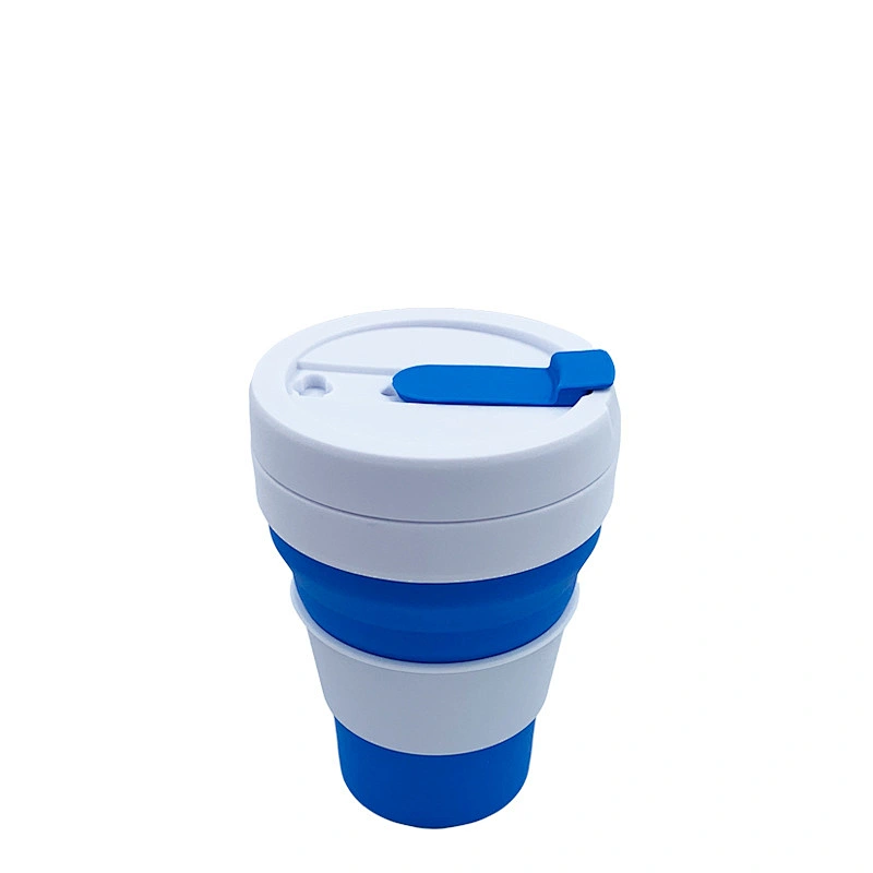 Portable Silicone Collapsible Travel Cup/Coffee Mug BPA Free Food-Grade Silicone Folding Camping Drinking Cup