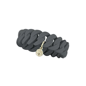 Twisted Seattle Silicone Bracelet with Metal, Silicone Chain Bracelet,Silicone Chain Bracelet Rainbow