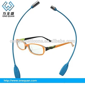 Hot sales cool silicone reading glasses cord with magnetic clasp