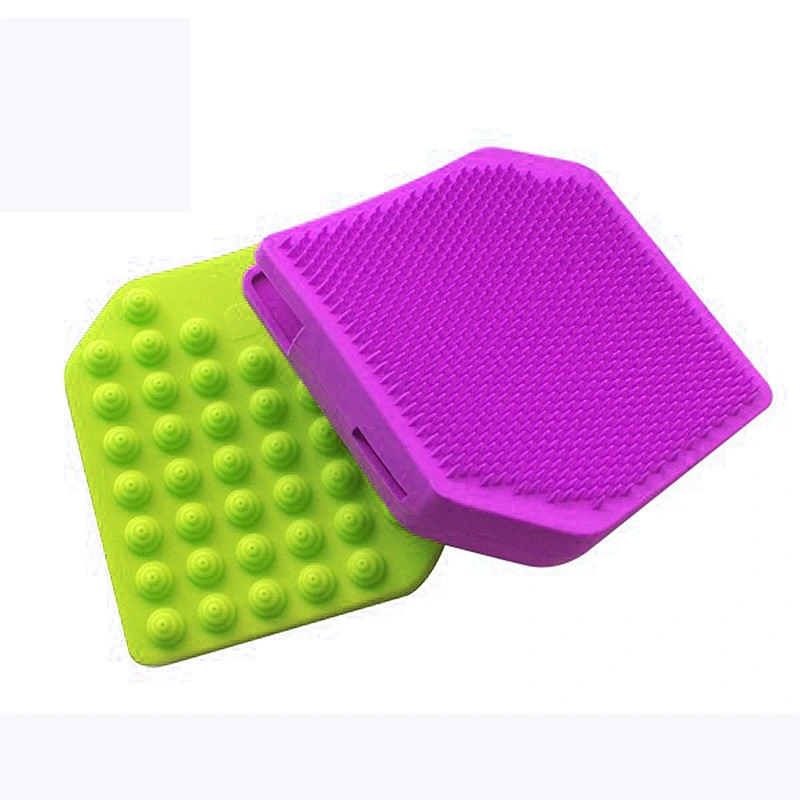 Wholesale Promotional Soft Back Brush Blue Body Silicone Body Scrubber