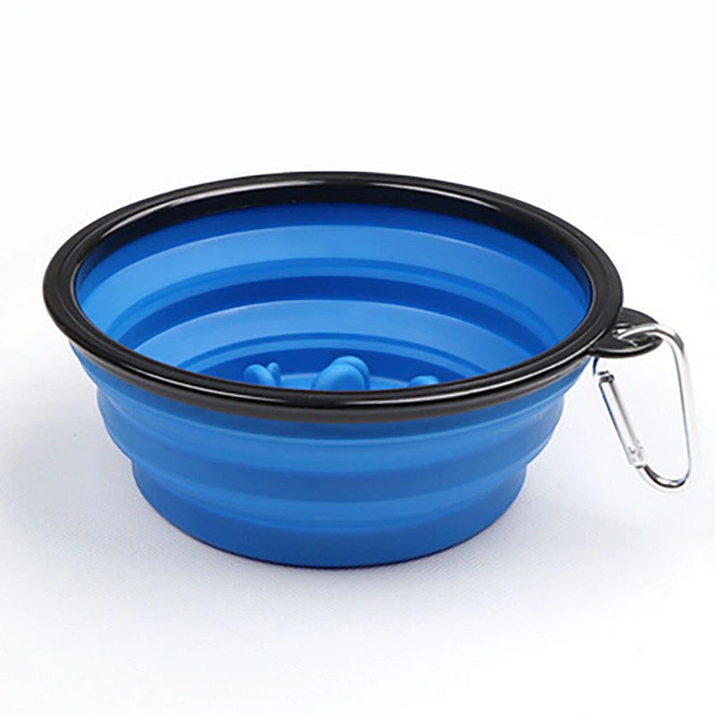 Collapsible Portable Colorful Food Grade  Easy Carry dog food bowl