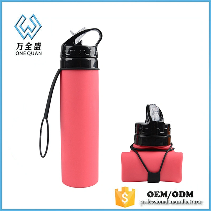 600ml Foldable Silicone Outdoor Sport Water Bottle