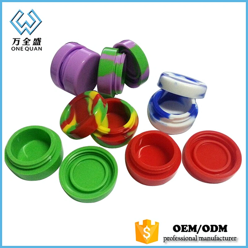 silicone jars  customized  wax oil container