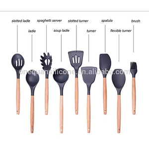 Heat Resistant Kitchen ware /purple kitchen canister set/cooking utensil set