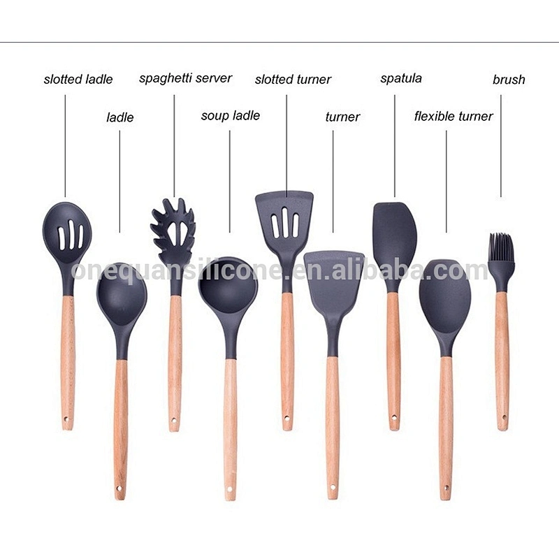 Heat Resistant Kitchen ware /purple kitchen canister set/cooking utensil set