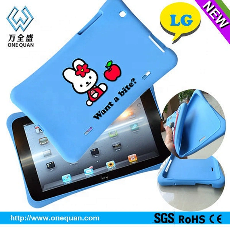 For iPad Covers Wholesale, Silicone 3D Animal Shape Case For iPad