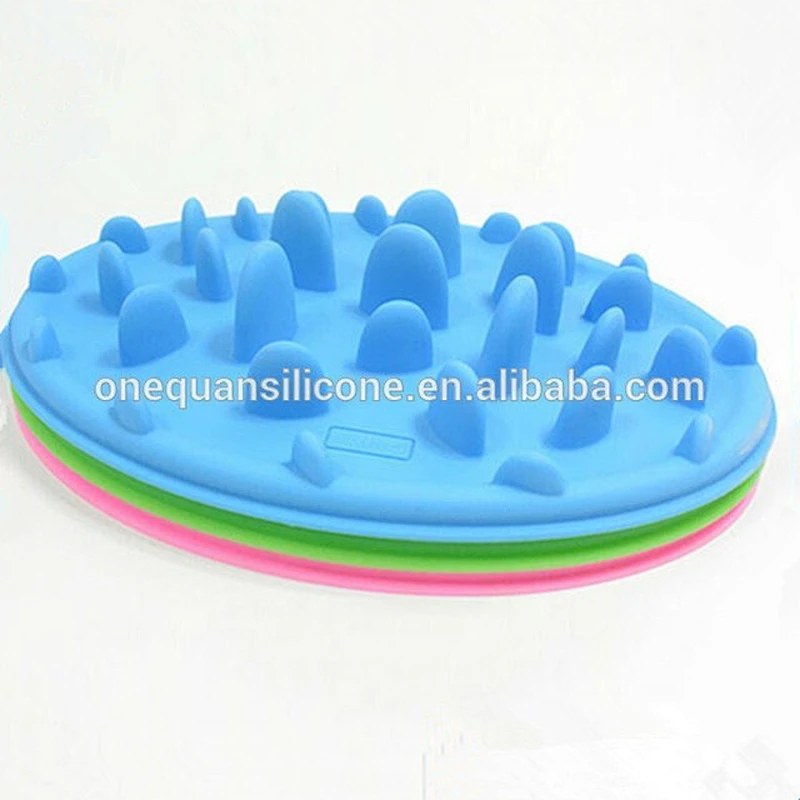 Slow Down Eating Dog Pet Feeder Dog Food Bowl Silicone Pet Bowl