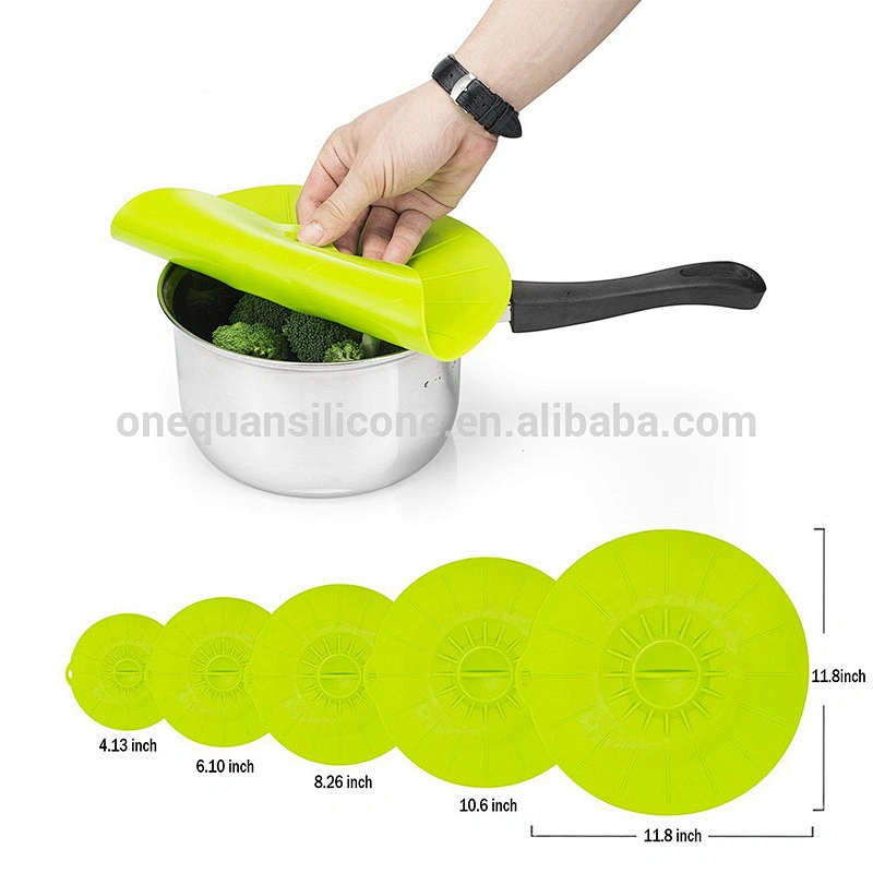 High Quality Anti-dust Silicone Cup Cover Coffee Suction Seal Lid Cap Silicone Cover For Food