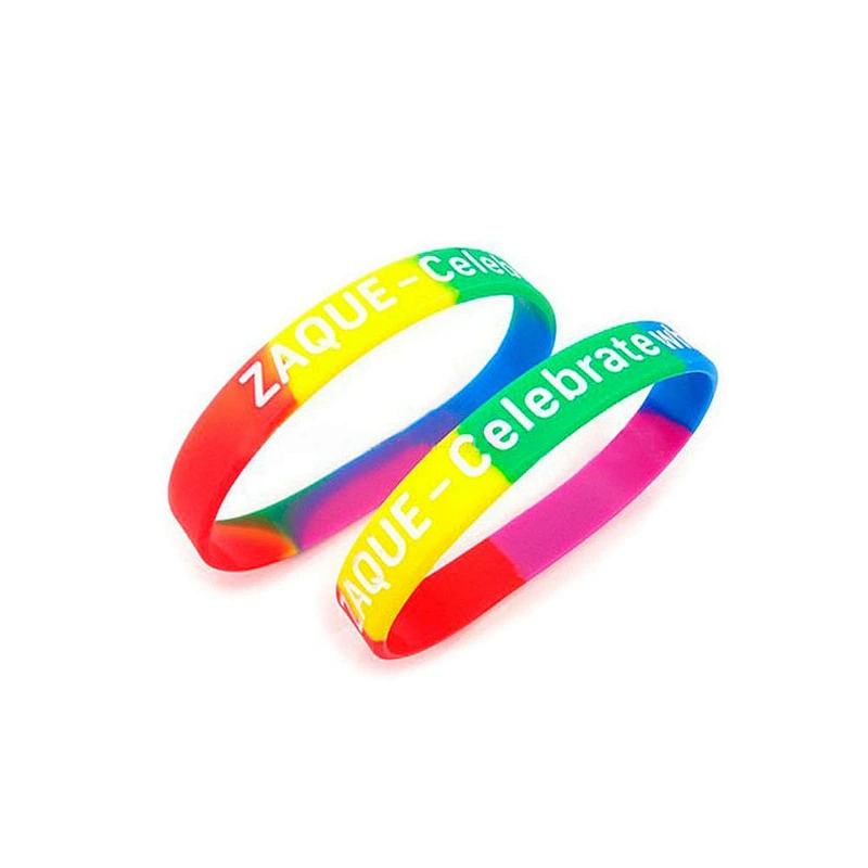 High quality debossed and embossed silicone hand bands