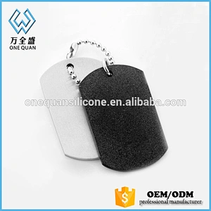 Low Price Metal Brass Blank Pet Dog Tags With Ball Chain