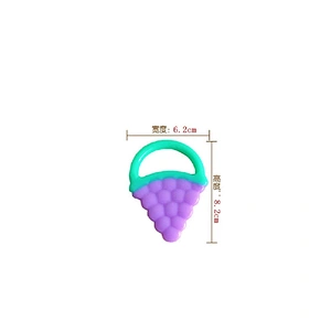 OEM rainbow silicone beads baby toy teether