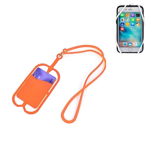 Custom Silicon Wallet Cell Phone Card Holder Case for Credit Card