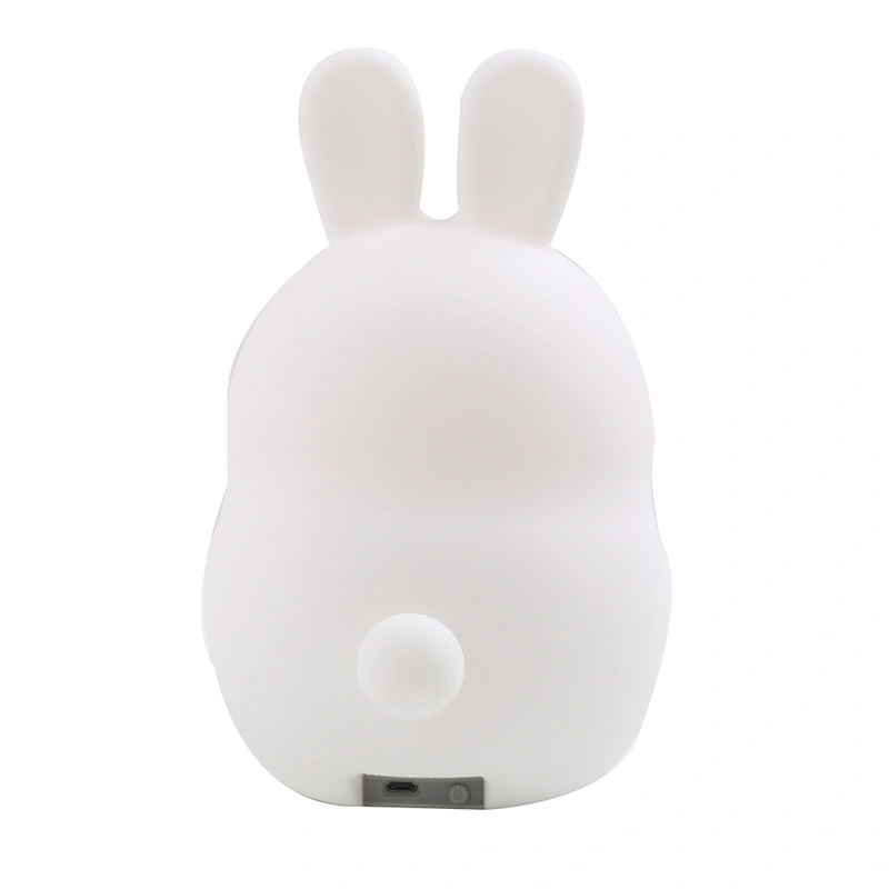 Rabbit Night Light for Children Cute Silicone Baby Night Light with Touch Sensor