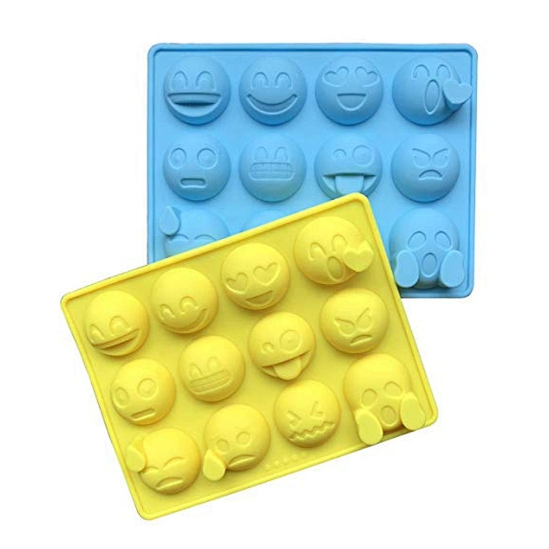 Emoji Emotion Shaped Candy Making Molds Cute Silicone Baking Mould Ice Cube Tray