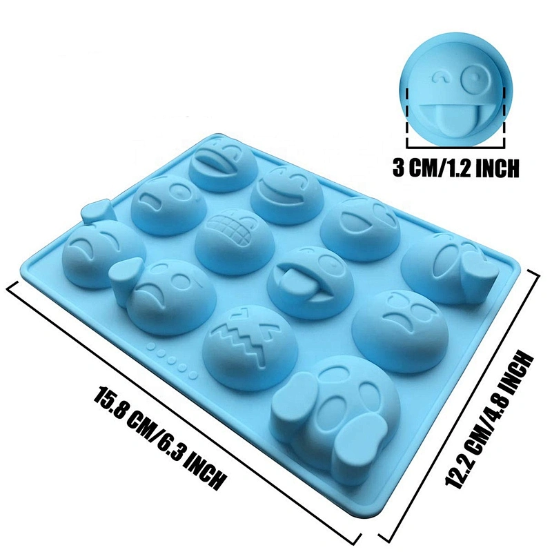 Emoji Emotion Shaped Candy Making Molds Cute Silicone Baking Mould Ice Cube Tray