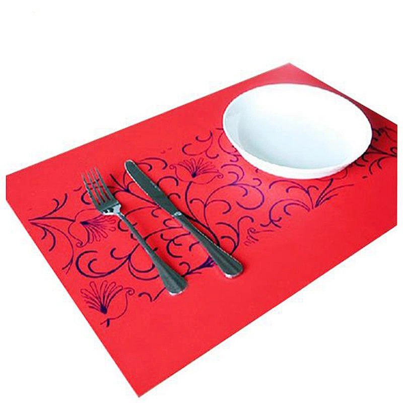 100% food grade heat resistant silicone placemat dinner mat