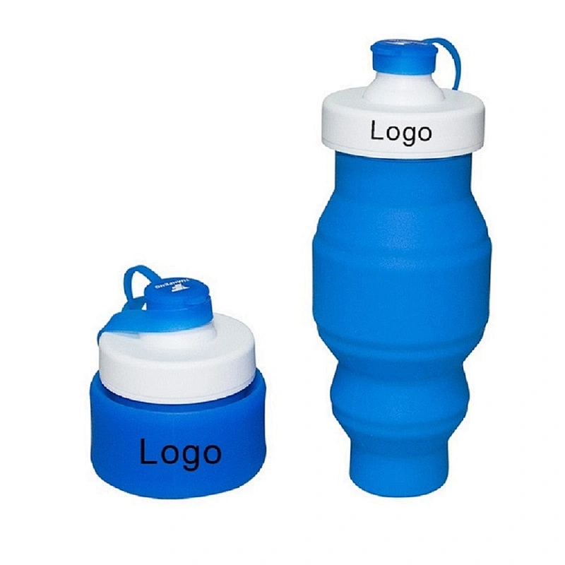 outdoor sport collapsible eco-friendly silicone water bottle
