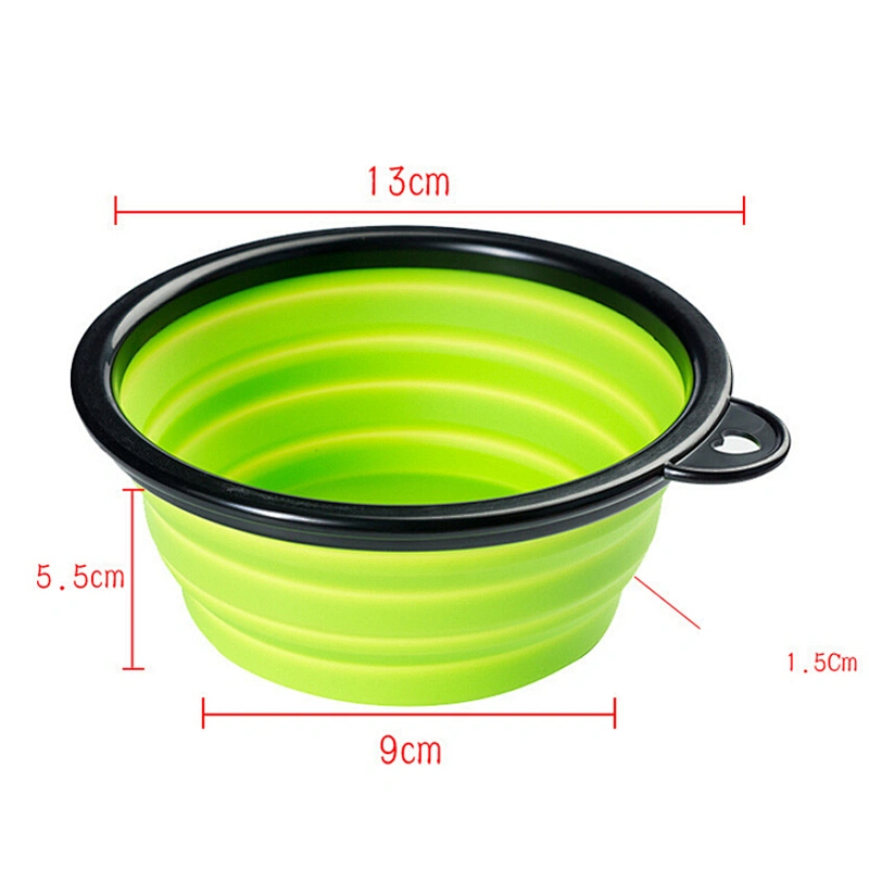 Travel Dog Bowl Collapsible Pets Travel Bowl For Food & Water Portable Food Bowls with High Grade Silicone