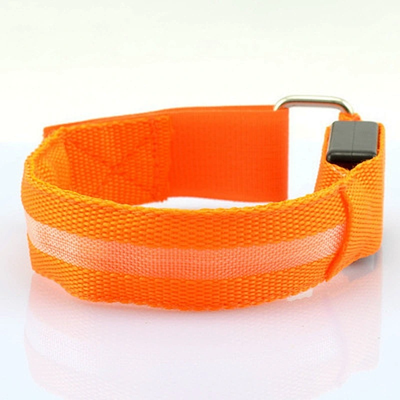 Novelty Promotional Custom Party/event/concert Pvc Flashing Outdoor Running Led Slap Bracelet