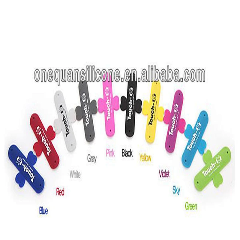 New 100% eco-friendly silicone touch U mobile/cell/smart phone stand