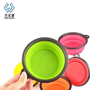 Food Grade Silicone Folding Pet Bowl For Feeding