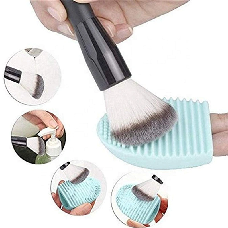 Cleaning Silicone Glove Brush Egg Makeup Brush Washing Scrubber Board Cosmetic Clean Tools