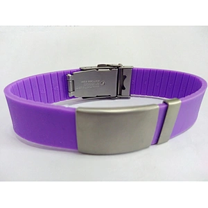 Hot sale !!! Silicone QR code wristbands with engraved logo printed