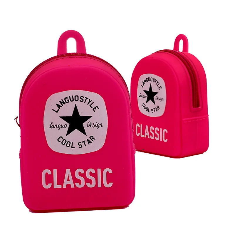 New Fashion Silicone Bag Coin Pouch Backpack Style Coin Purse for Sale