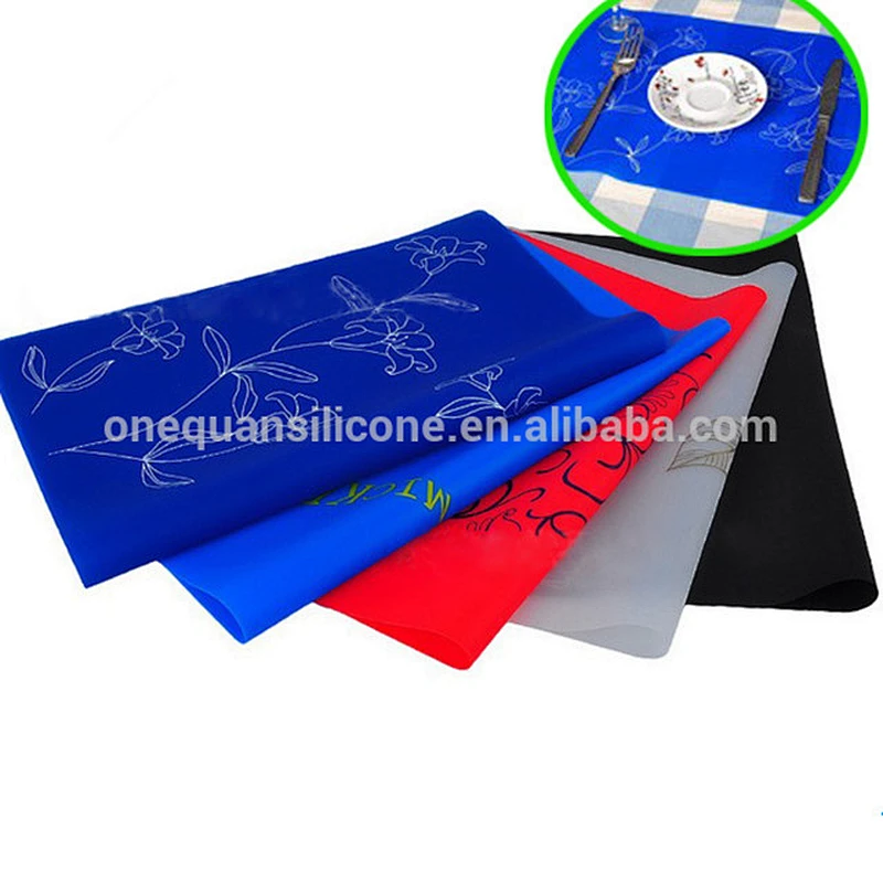 High-grade eco-friendly silicone placemat insulation anti-skid resistance to high temperature waterproof silicone table mat