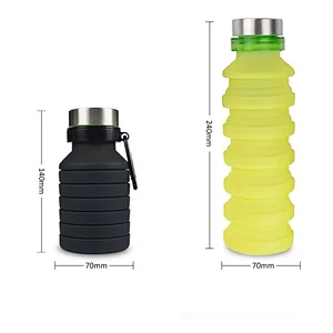 Collapsible Water Bottle  Folding Silicone Drink Water Bottle Cup Kettle Outdoor Sport Bottle