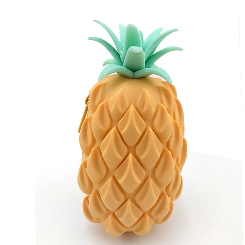 Eco friendly Pineapple Shape Cosmetic Bag Coin Makeup Bag