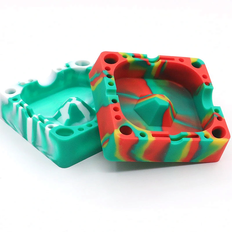 124x124x36 mm Custom Silicone Car Cigarette Ashtray BPA free FDA Easy Clean